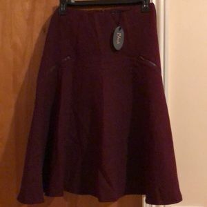 NEW women a line skirt with zippers